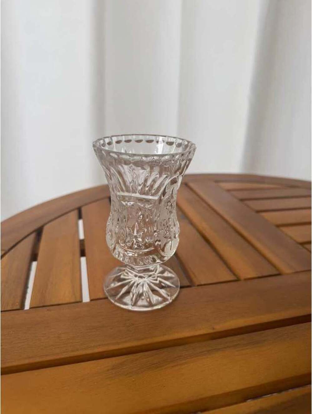 Crystal antique bud vase